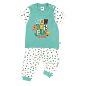 FIFFY WONDERFUL TROPICAL SHORT SLEEVE BOY PYJAMAS SUIT BAJU BAYI (3426001)