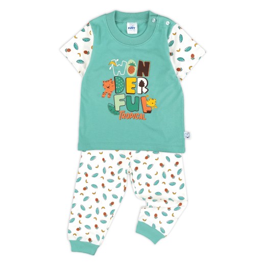FIFFY WONDERFUL TROPICAL SHORT SLEEVE BOY PYJAMAS SUIT BAJU BAYI (3426001) FIFFY WONDERFUL TROPICAL SHORT SLEEVE BOY PYJAMAS SUIT BAJU BAYI (3426001)
