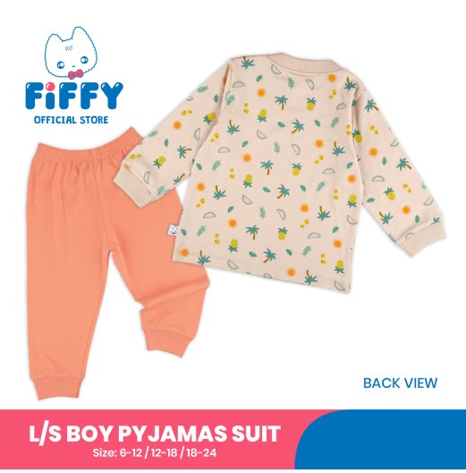 FIFFY TROPICAL LONG SLEEVE BOY PYJAMAS SUIT BAJU BAYI (3426002) FIFFY TROPICAL LONG SLEEVE BOY PYJAMAS SUIT BAJU BAYI (3426002)