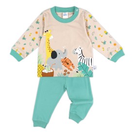  FIFFY TROPICAL FRIENDS LONG SLEEVE BOY PYJAMAS SUIT BAJU BAYI (3426003)