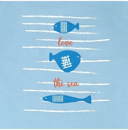 FIFFY LOVE THE SEA SHORT SLEEVE BOY PYJAMAS SUIT BAJU BAYI (3426004)