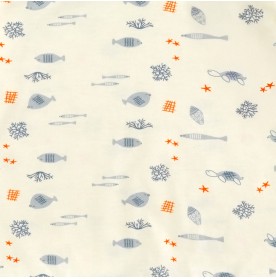 FIFFY OCEAN FRIENDS LONG SLEEVE BOY PYJAMAS SUIT BAJU BAYI (3426005)