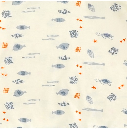 FIFFY OCEAN FRIENDS LONG SLEEVE BOY PYJAMAS SUIT BAJU BAYI (3426005)