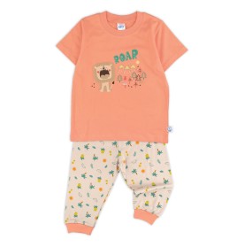 FIFFY LION ROAR SHORT SLEEVE BOY PYJAMAS SUIT BAJU BAYI (3426501)