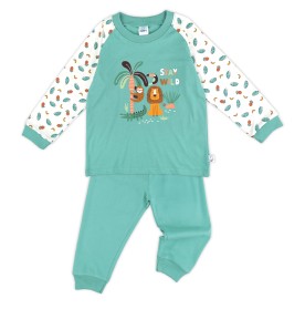 FIFFY STAY WILD LONG SLEEVE BOY PYJAMAS SUIT BAJU BAYI (3426502)