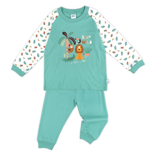 FIFFY STAY WILD LONG SLEEVE BOY PYJAMAS SUIT BAJU BAYI (3426502)