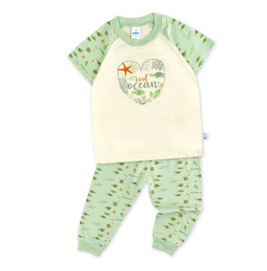 FIFFY COOL OCEAN SHORT SLEEVE BOY PYJAMAS SUIT BAJU BAYI (3426503) FIFFY COOL OCEAN SHORT SLEEVE BOY PYJAMAS SUIT BAJU BAYI (3426503)
