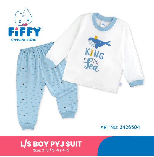 FIFFY KING OF THE SEA LONG SLEEVE BOY PYJAMAS SUIT BAJU BAYI (3426504)
