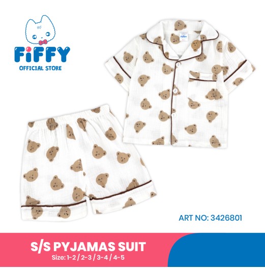 FIFFY SWEET DREAM SHORT SLEEVE PYJAMAS SUIT (3426801) FIFFY SWEET DREAM SHORT SLEEVE PYJAMAS SUIT (3426801)