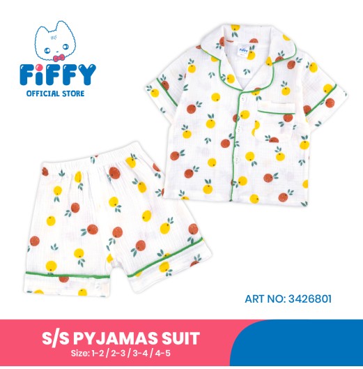 FIFFY SWEET DREAM SHORT SLEEVE PYJAMAS SUIT (3426801) FIFFY SWEET DREAM SHORT SLEEVE PYJAMAS SUIT (3426801)