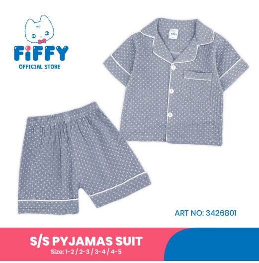 FIFFY SWEET DREAM SHORT SLEEVE PYJAMAS SUIT (3426801) FIFFY SWEET DREAM SHORT SLEEVE PYJAMAS SUIT (3426801)