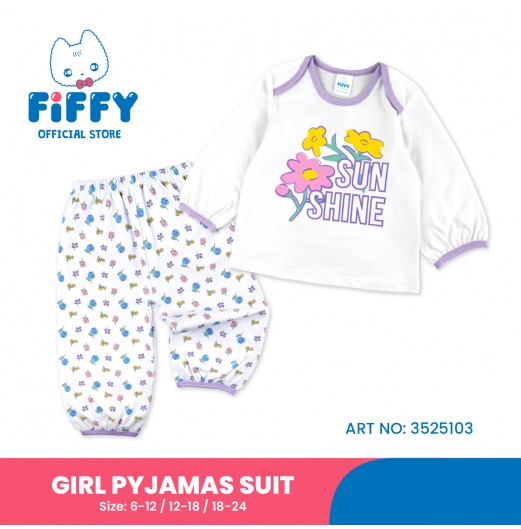 FIFFY DREAMY GARDEN BAJU BAYI GIRL PYJAMAS SUIT (3525103)