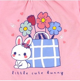 FIFFY CUTE BUNNY BAJU BAYI SHORT SLEEVE GIRL PYJAMAS SUIT (3525207)