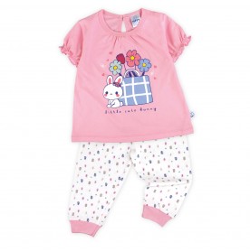 FIFFY CUTE BUNNY BAJU BAYI SHORT SLEEVE GIRL PYJAMAS SUIT (3525207)