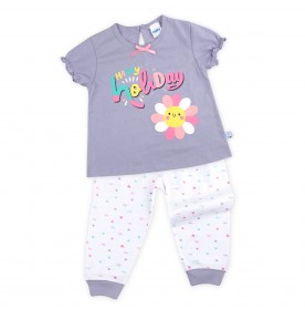 FIFFY HAPPY HOLIDAY SHORT SLEEVE GIRL PYJAMAS SUIT BAJU TIDUR BAYI (3525210)
