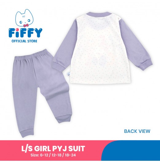 FIFFY BE COOL LONG SLEEVE GIRL PYJAMAS SUIT BAJU TIDUR BAYI (3525211)