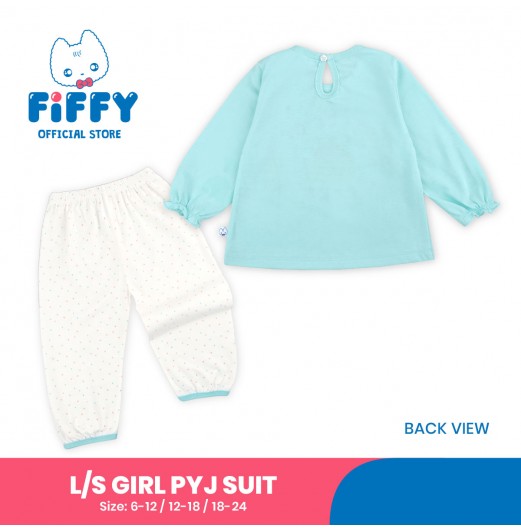 FIFFY PIECE OF CAKE LONG SLEEVE GIRL PYJAMAS SUIT BAJU TIDUR BAYI (3525212)