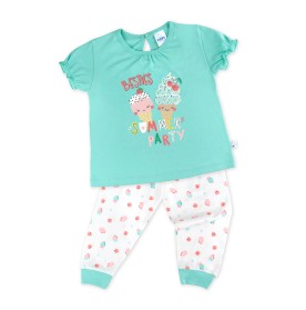  FIFFY SUMMER PARTY SHORT SLEEVE GIRL PYJAMAS SUIT BAJU BAYI (3525213)