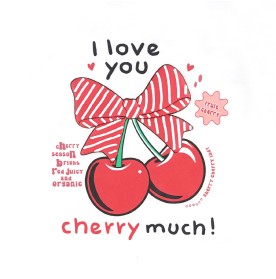 FIFFY LOVE CHERRY LONG SLEEVE GIRL PYJAMAS SUIT BAJU BAYI (3525214)