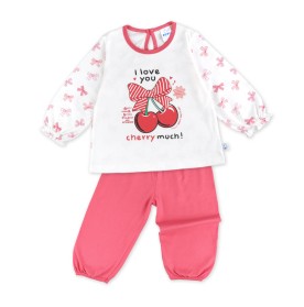 FIFFY LOVE CHERRY LONG SLEEVE GIRL PYJAMAS SUIT BAJU BAYI (3525214)
