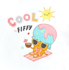 FIFFY COOL ICE CREAM LONG SLEEVE GIRL PYJAMAS SUIT BAJU BAYI (3525215)