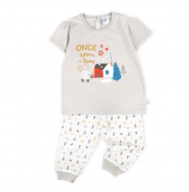 FIFFY ONCE UPON A TIME BAJU BAYI SHORT SLEEVE GIRL PYJAMAS SUIT (3525605)
