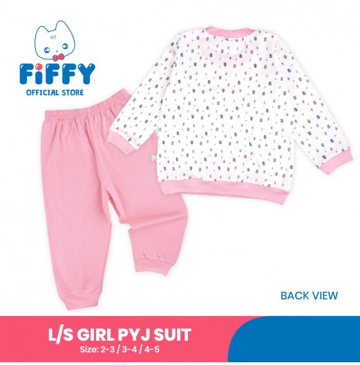 FIFFY COZY COTTAGE BAJU BAYI LONG SLEEVE GIRL PYJAMAS SUIT (3525606)