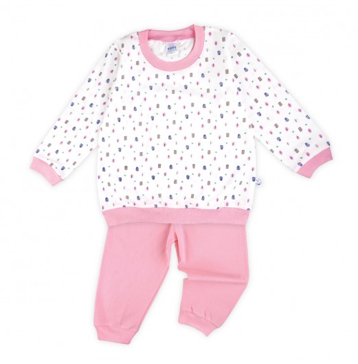 FIFFY COZY COTTAGE BAJU BAYI LONG SLEEVE GIRL PYJAMAS SUIT (3525606)