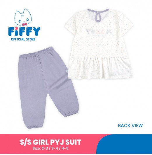 FIFFY MOODY SHORT SLEEVE GIRL PYJAMAS SUIT BAJU TIDUR BAYI (3525607)