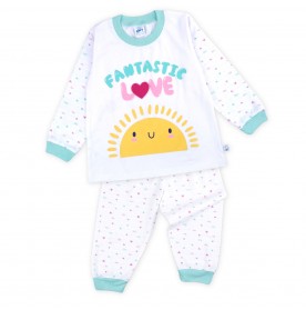 FIFFY FANTASTIC LOVE LONG SLEEVE GIRL PYJAMAS SUIT BAJU TIDUR BAYI (3525608)