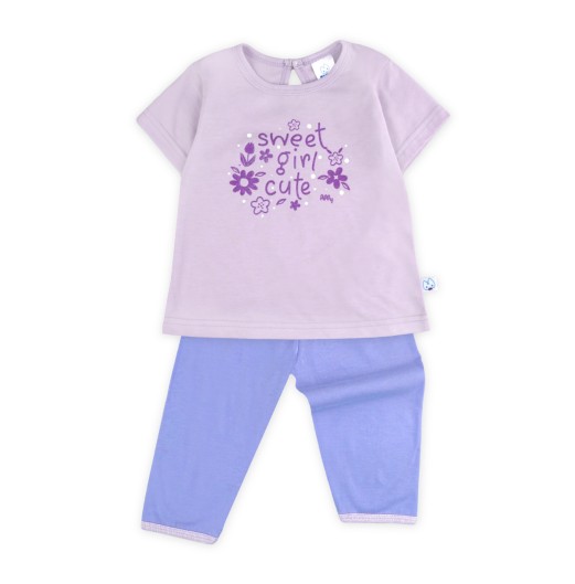 FIFFY CUTE & SWEET SHORT SLEEVE GIRL PYJAMAS SUIT BAJU BAYI  (3526201)