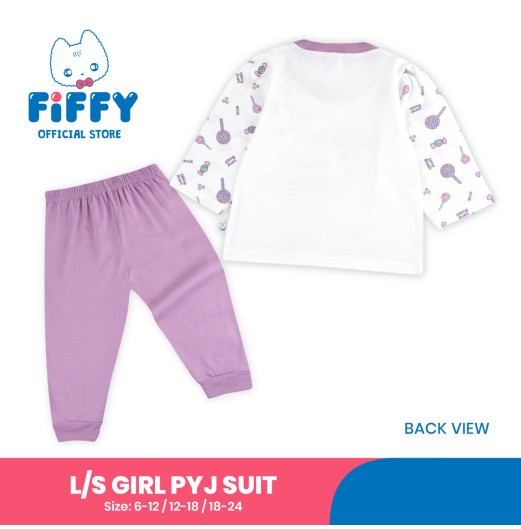 FIFFY LITTLE SWEETY LONG SLEEVE GIRL PYJAMAS SUIT BAJU BAYI (3526202)