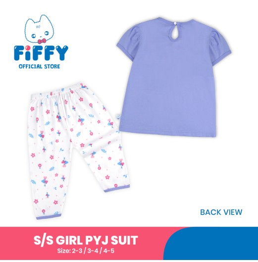 FIFFY LOVELY DAY SHORT SLEEVE GIRL PYJAMAS SUIT BAJU BAYI (3526601)