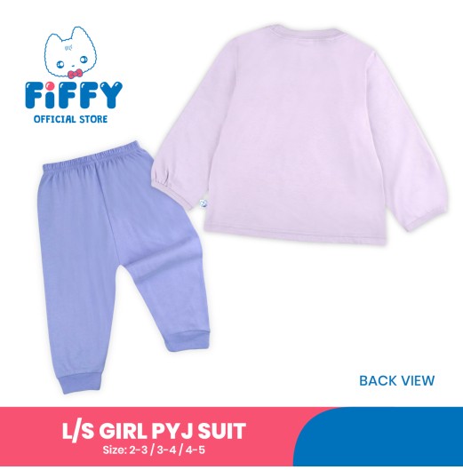 FIFFY GUMMY BEAR LONG SLEEVE GIRL PYJAMAS SUIT BAJU BAYI (3526602)