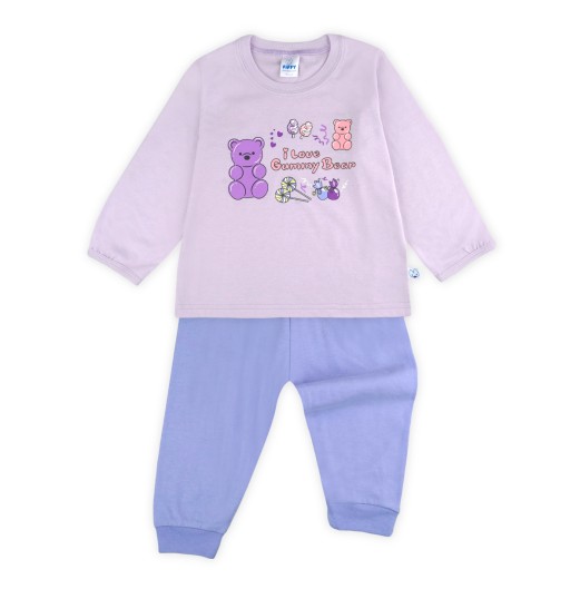 FIFFY GUMMY BEAR LONG SLEEVE GIRL PYJAMAS SUIT BAJU BAYI (3526602)