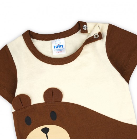 FIFFY CUDDLE BEAR BAJU BAYI ROMPER SUIT (3625010)