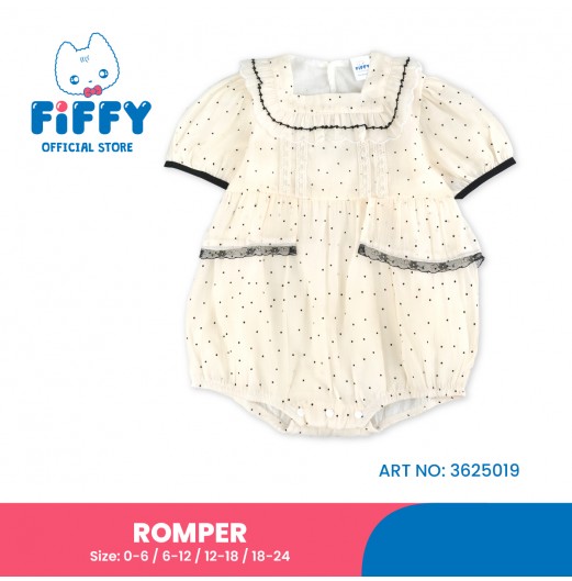 FIFFY POLKA DOTS ROMPER BAJU BAYI (3625019) FIFFY POLKA DOTS ROMPER BAJU BAYI (3625019)
