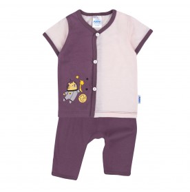 FIFFY MOONLIGHT MISSION BAJU BAYI SHORT SLEEVE VEST + LONG PANT SUIT (4025029)