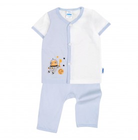 FIFFY MOONLIGHT MISSION BAJU BAYI SHORT SLEEVE VEST + LONG PANT SUIT (4025029)
