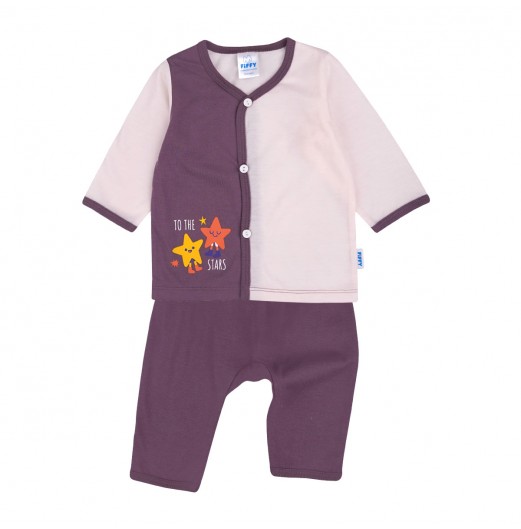 FIFFY TO THE STARS BAJU BAYI LONG SLEEVE VEST SUIT (4025031)