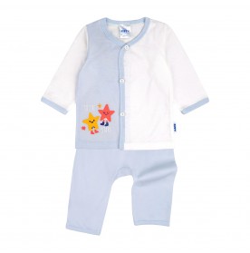 FIFFY TO THE STARS BAJU BAYI LONG SLEEVE VEST SUIT (4025031)