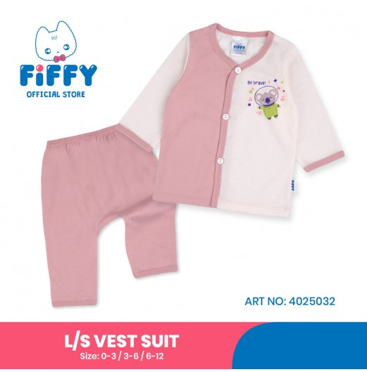 FIFFY BE BRAVE BAJU BAYI LONG SLEEVE VEST SUIT (4025032)