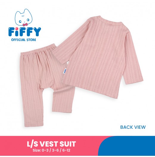 FIFFY CLASSIC BAJU BAYI LONG SLEEVE VEST SUIT (4025034) FIFFY CLASSIC BAJU BAYI LONG SLEEVE VEST SUIT (4025034)