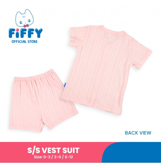 FIFFY CLASSIC BAJU BAYI SHORT SLEEVE VEST SUIT (4025035) FIFFY CLASSIC BAJU BAYI SHORT SLEEVE VEST SUIT (4025035)