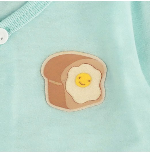 FIFFY SMILEY EGG TOAST SHORT SLEEVE VEST SUIT BAJU BAYI (4025036)