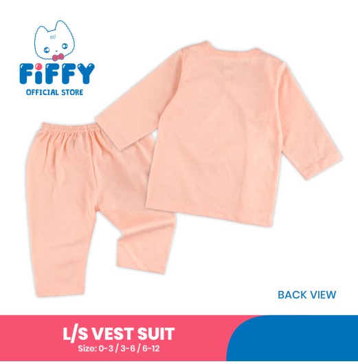 FIFFY BLUEBERRY CUPCAKE LONG SLEEVE VEST SUIT BAJU BAYI (4025038)