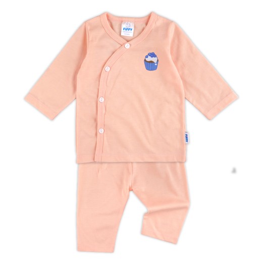 FIFFY BLUEBERRY CUPCAKE LONG SLEEVE VEST SUIT BAJU BAYI (4025038)