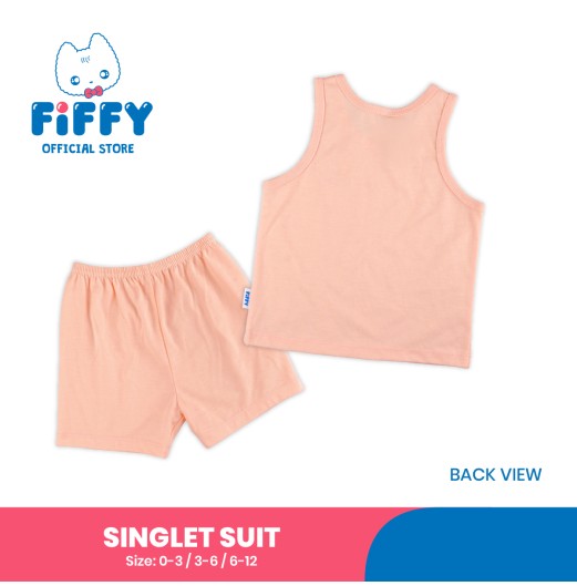 FIFFY SMILEY EGG TOAST SINGLET SUIT BAJU BAYI (4025039)
