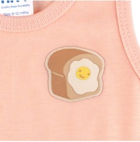 FIFFY SMILEY EGG TOAST SINGLET SUIT BAJU BAYI (4025039)
