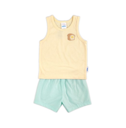 FIFFY SMILEY EGG TOAST SINGLET SUIT BAJU BAYI (4025039)